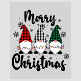 Merry Christmas Gnomes with Snowflakes Ready To Press DTF Transfer